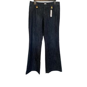 Cache Wide Leg Denim Trouser